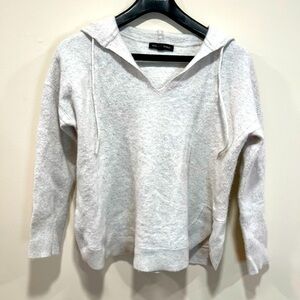 Banana Republic Women’s Heather Grey Wool Blend Hooded Sweater Size XL